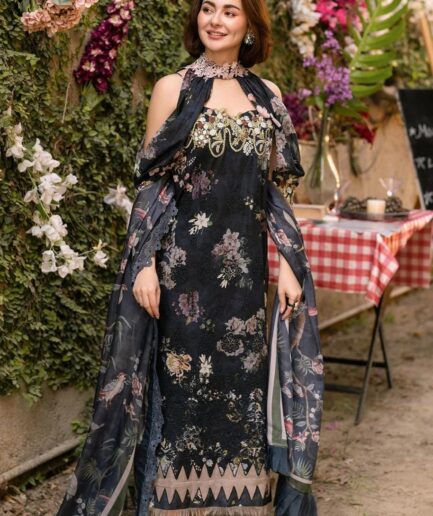 AHAD WEARS ASIFA NABEEL LAWN 3PC - AWAN9070