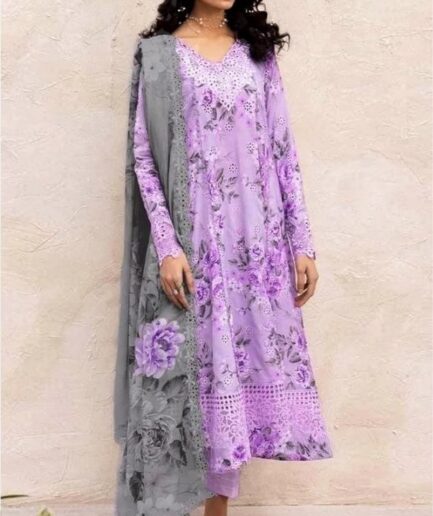 AHAD WEARS IZNIK DIGITAL LAWN 3PC - AWIZ2512